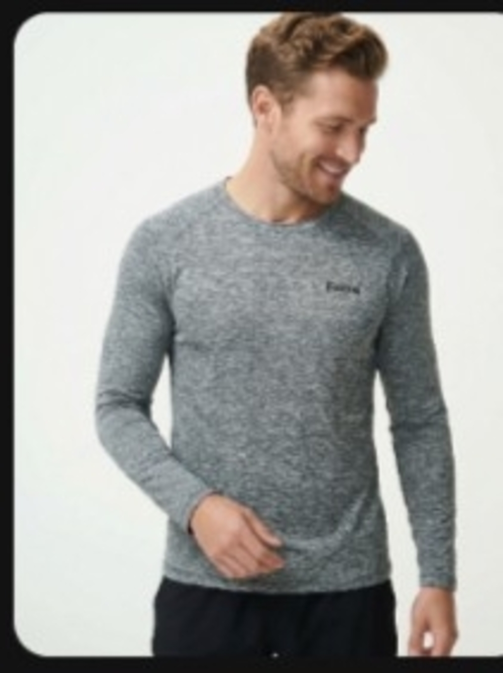 Forme Ace Long Sleeve Crewneck Shirt in Heather Gray